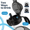 AQUAFIT 2 Pack – 128 oz Water Bottle With Time Marker & Straw – BPA Free Gym Water Bottles for Fitness & Workouts